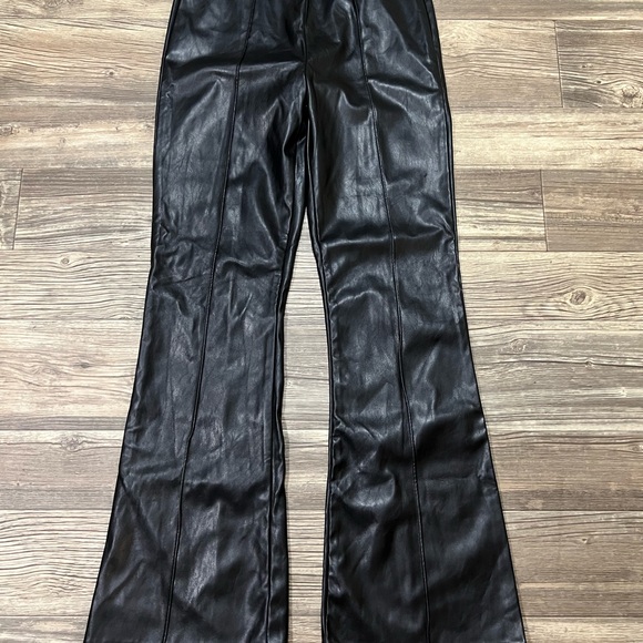 Princess Polly Pants - Princess Polly pleather boot cut pants in a Size 8.